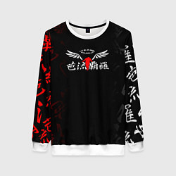 Свитшот женский Токийские мстители Valhalla, цвет: 3D-белый