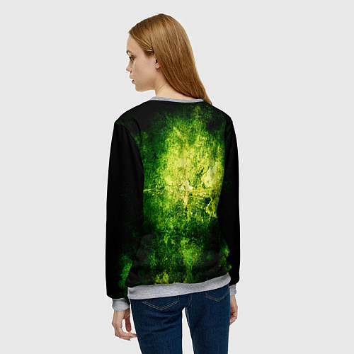 Женский свитшот Зоро Ророноа с катанами Ван пис / 3D-Меланж – фото 4