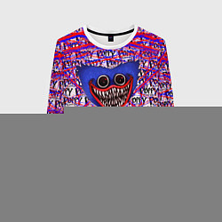 Свитшот женский Huggy Wuggy: Poppy Pattern, цвет: 3D-белый