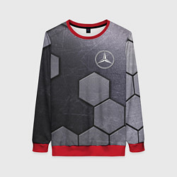 Свитшот женский Mercedes-Benz vanguard pattern, цвет: 3D-красный