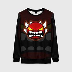 Свитшот женский Geometry Dash: Red Demon, цвет: 3D-черный