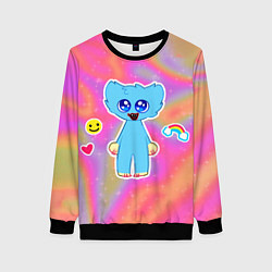 Свитшот женский POPPY PLAYTIME - МАЛЫШ ХАГГИ ВАГГИ, цвет: 3D-черный