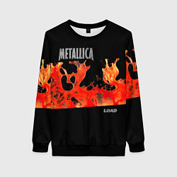 Свитшот женский Load - Metallica, цвет: 3D-черный