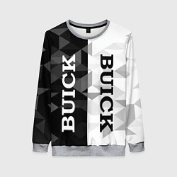 Свитшот женский Buick Black And White, цвет: 3D-меланж