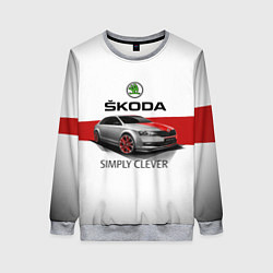 Свитшот женский Skoda Rapid Sport, цвет: 3D-меланж