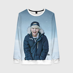 Свитшот женский MIN YOONGI BTS WINTER, цвет: 3D-белый