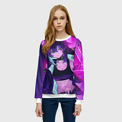 Свитшот женский Тян Самурай, цвет: 3D-белый — фото 2
