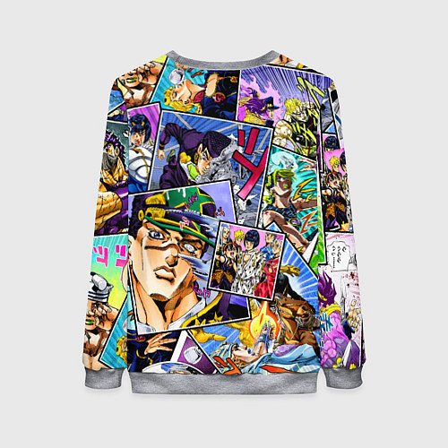 Женский свитшот JoJos Bizarre Adventure - Джолин Кудзё / 3D-Меланж – фото 2