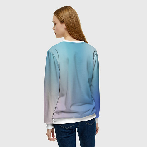 Женский свитшот Хоккеист Александр Овечкин / 3D-Белый – фото 4