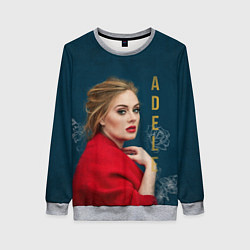 Свитшот женский Portrait Adele, цвет: 3D-меланж