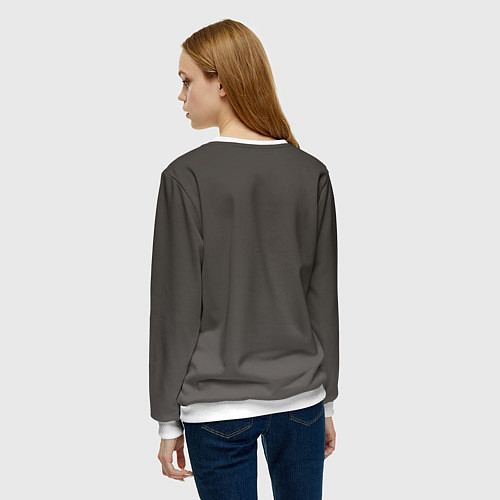 Женский свитшот Взгляд Адель / 3D-Белый – фото 4