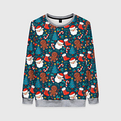 Свитшот женский ПОКРЫТО НОВЫМ ГОДОМ!, цвет: 3D-меланж