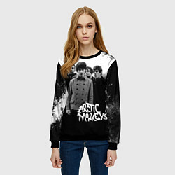 Свитшот женский Группа Arctic monkeys, цвет: 3D-черный — фото 2