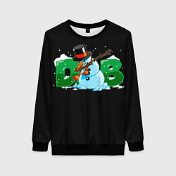 Свитшот женский Classic Dab SnowMan, цвет: 3D-черный