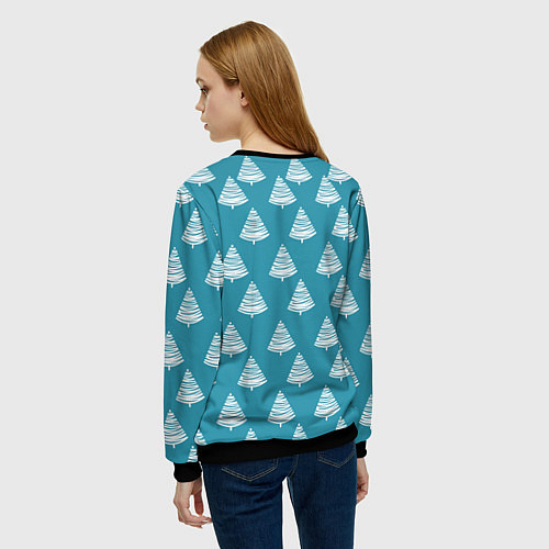 Женский свитшот Шрек: Пряник на коне / 3D-Черный – фото 4