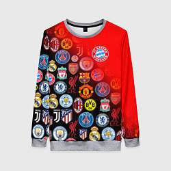 Свитшот женский BAYERN MUNCHEN BEST FC SPORT, цвет: 3D-меланж
