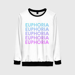 Свитшот женский Эйфория Euphoria, цвет: 3D-черный