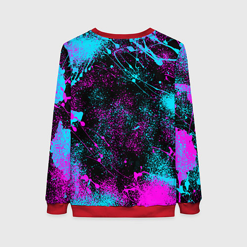 Женский свитшот НЕОНОВЫЙ БТС NEON BTS / 3D-Красный – фото 2