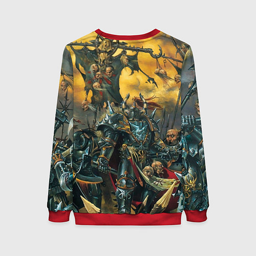 Женский свитшот Warhammer old battle / 3D-Красный – фото 2