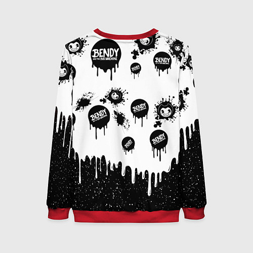 Женский свитшот Бенди длинная рука Bendy / 3D-Красный – фото 2