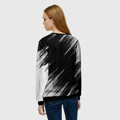 Женский свитшот КАДЗУХА АНЕМО KAZUHA / 3D-Черный – фото 4
