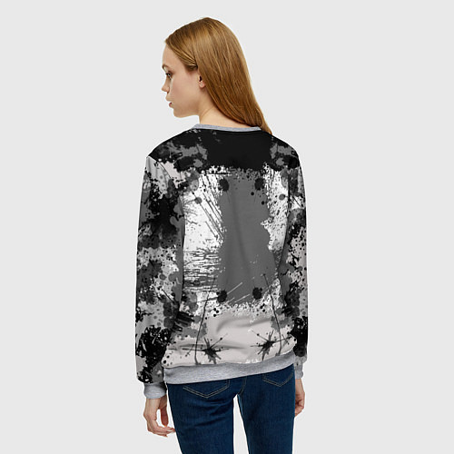 Женский свитшот BENDY LOVE БЕНДИ С СЕРДЦЕМ / 3D-Меланж – фото 4