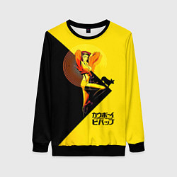 Свитшот женский Фэй Валентайн - Ковбой Бибоп, цвет: 3D-черный