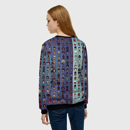 Женский свитшот NFT / 3D-Черный – фото 4