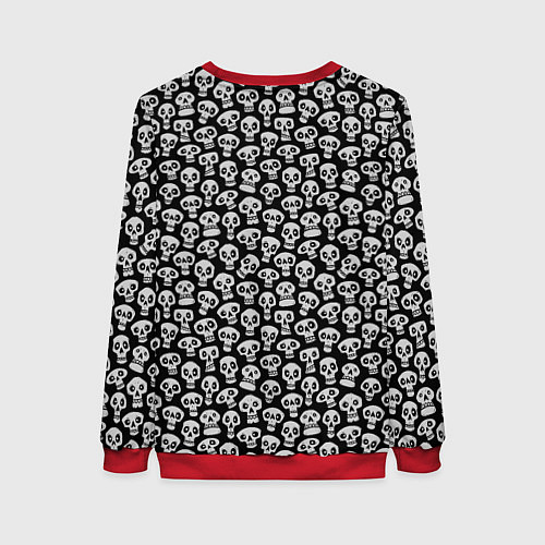 Женский свитшот Funny skulls / 3D-Красный – фото 2