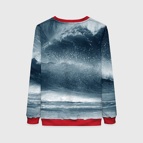 Женский свитшот Волна мыслей / 3D-Красный – фото 2