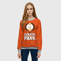 Свитшот женский Южный парк Кенни South Park, цвет: 3D-меланж — фото 2