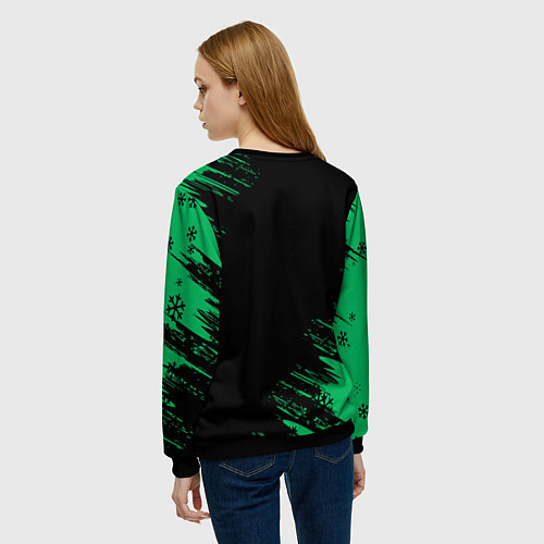 Женский свитшот Minecraft выживание / 3D-Черный – фото 4