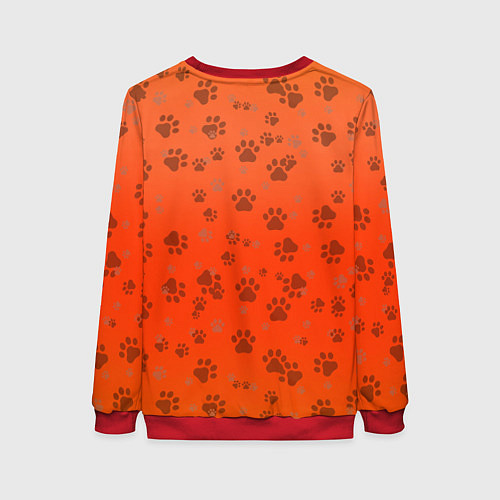 Женский свитшот Kot da Vinci / 3D-Красный – фото 2