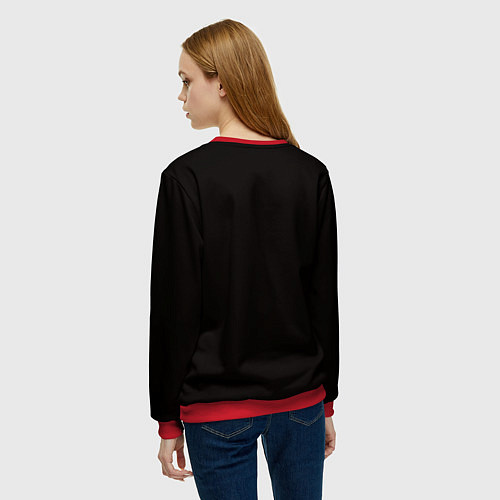 Женский свитшот NISSAN 300 ZX 350Z 370Z JDM STYLE / 3D-Красный – фото 4