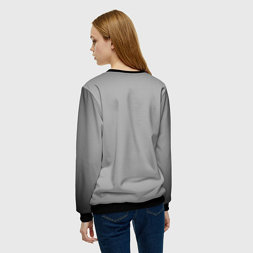 Женский свитшот Пирамидаголовый из Сайлент Хилл / 3D-Черный – фото 4