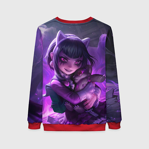 Женский свитшот Goth Annie League Of Legends / 3D-Красный – фото 2