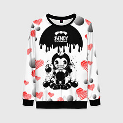 Свитшот женский BOMB LOVE BENDY AND THE INK MACHINE, цвет: 3D-черный