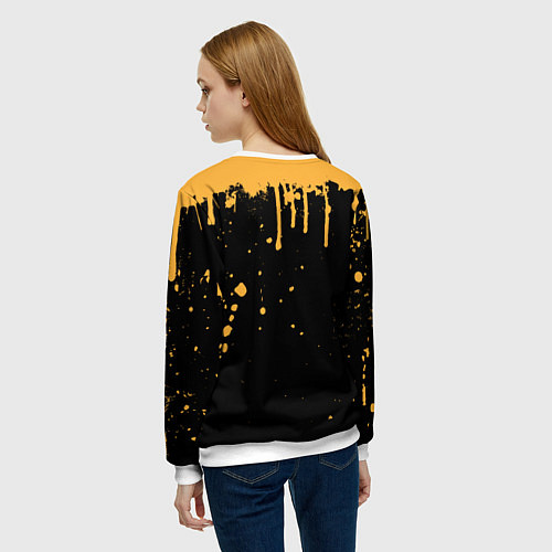 Женский свитшот Bendy and the Ink Machine Бэнди чудовище / 3D-Белый – фото 4