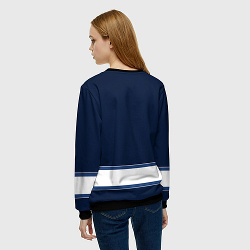 Женский свитшот Торонто Мейпл Лифс, Toronto Maple Leafs Маскот / 3D-Черный – фото 4
