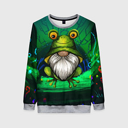 Женский свитшот Гном - лягушка