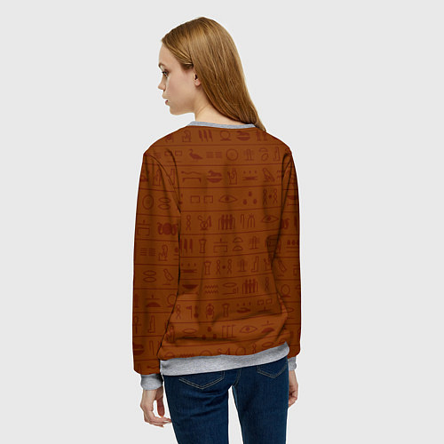 Женский свитшот Кошка АНКХА / 3D-Меланж – фото 4