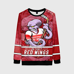 Женский свитшот Детройт Ред Уингз, Detroit Red Wings Маскот