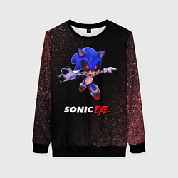 Свитшот женский SONIC EXE - Шум, цвет: 3D-черный