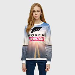 Свитшот женский Forza Horizon 5 Форза Хорайзен, цвет: 3D-белый — фото 2