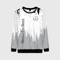 Свитшот женский Mercedes-Benz - Текстура, цвет: 3D-черный