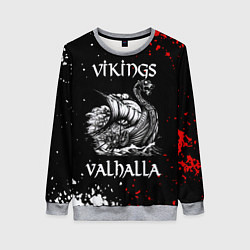 Свитшот женский Викинги: Вальхалла Vikings: Valhalla, цвет: 3D-меланж