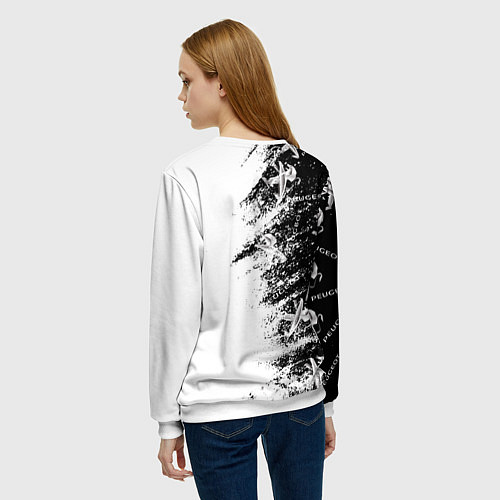 Женский свитшот Peugeot Распылитель / 3D-Белый – фото 4