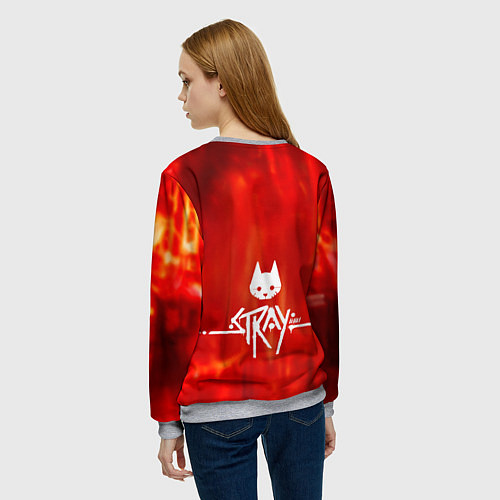 Женский свитшот The Stray / 3D-Меланж – фото 4