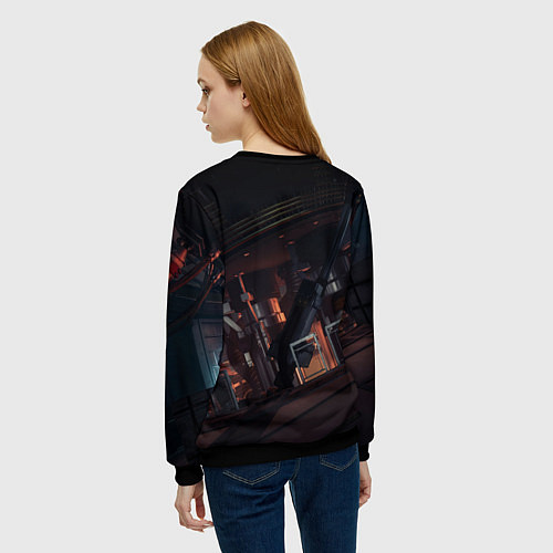 Женский свитшот Dark Prey / 3D-Черный – фото 4