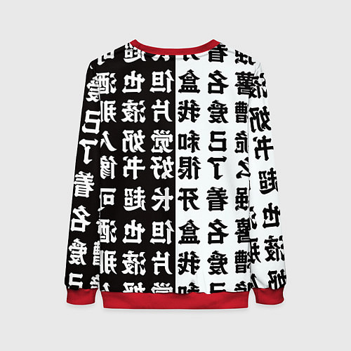 Женский свитшот Genshin Impact: Сегун Райдэн / 3D-Красный – фото 2